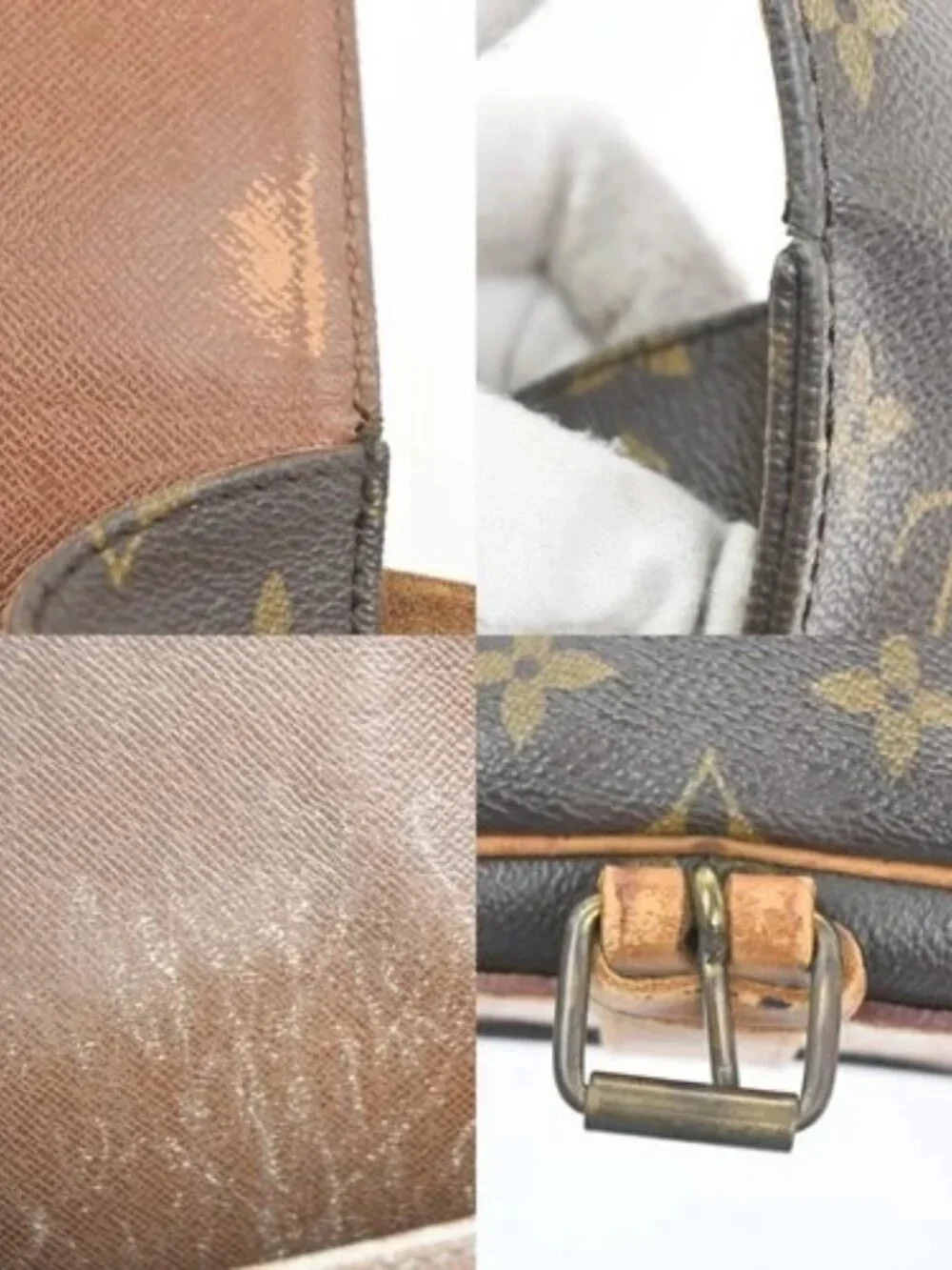 LOUIS VUITTON Cartouchiere MM Shoulder Bag Monogram Leather Brown M51253 62KP520